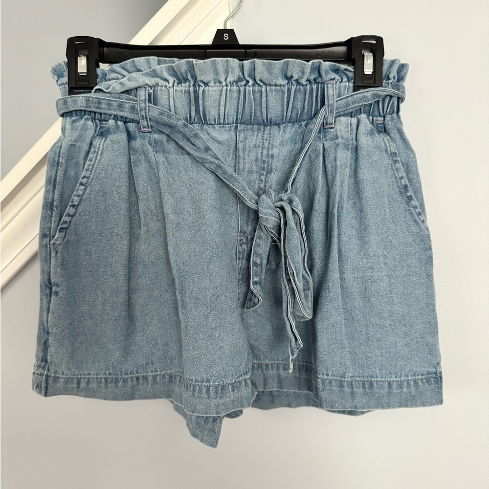 American Eagle Paperbag Denim Shorts